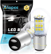 Alopee 10V-24V DC Bright 1157 LED Bulb White 2357 LED Bulb 7528 Bulb 2057 LED Bulb BAY15D 33SMD 2835Chip Replacement for LED Reverse Lights, Back up Lights, Pack of 2